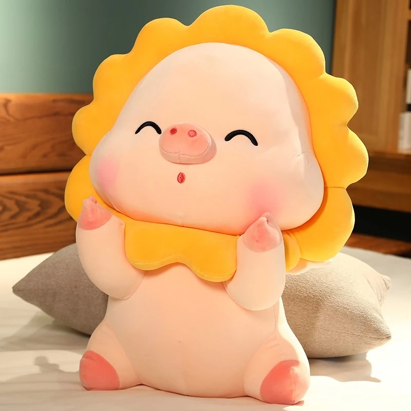 

35Cm Cute Pig Plush Toys Soft Stuffed Animal Pillow Kawaii Plushies Home Decoration Children Birthday Gift Doll for Kid Girl