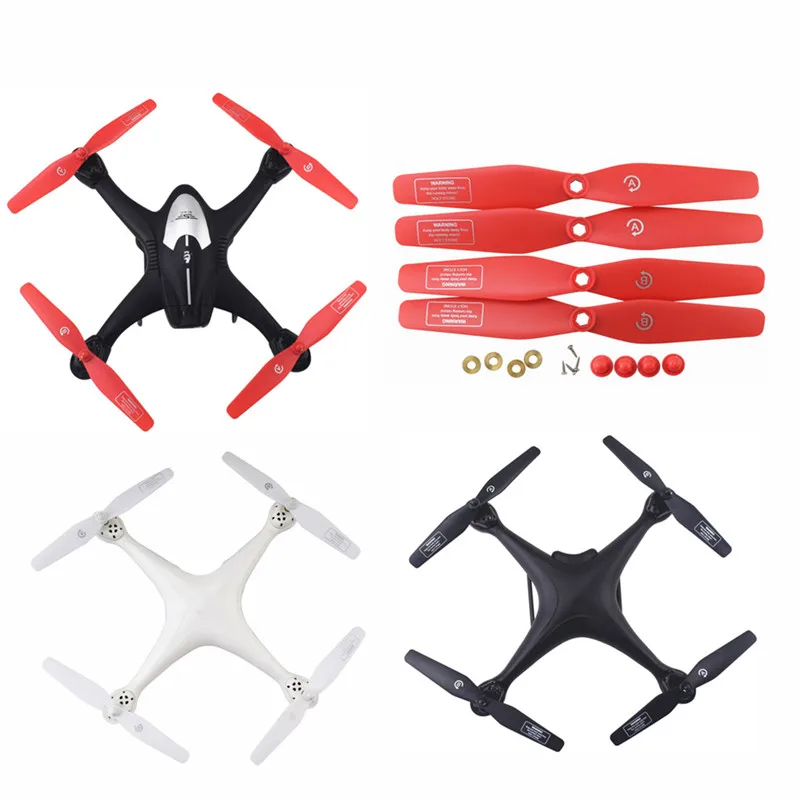 12個プロペラsjrc S20W S30W T18 H301S T25 HS110D HS110G HS120D空中quadcopterスペアパーツrcドローンブレード (3色)