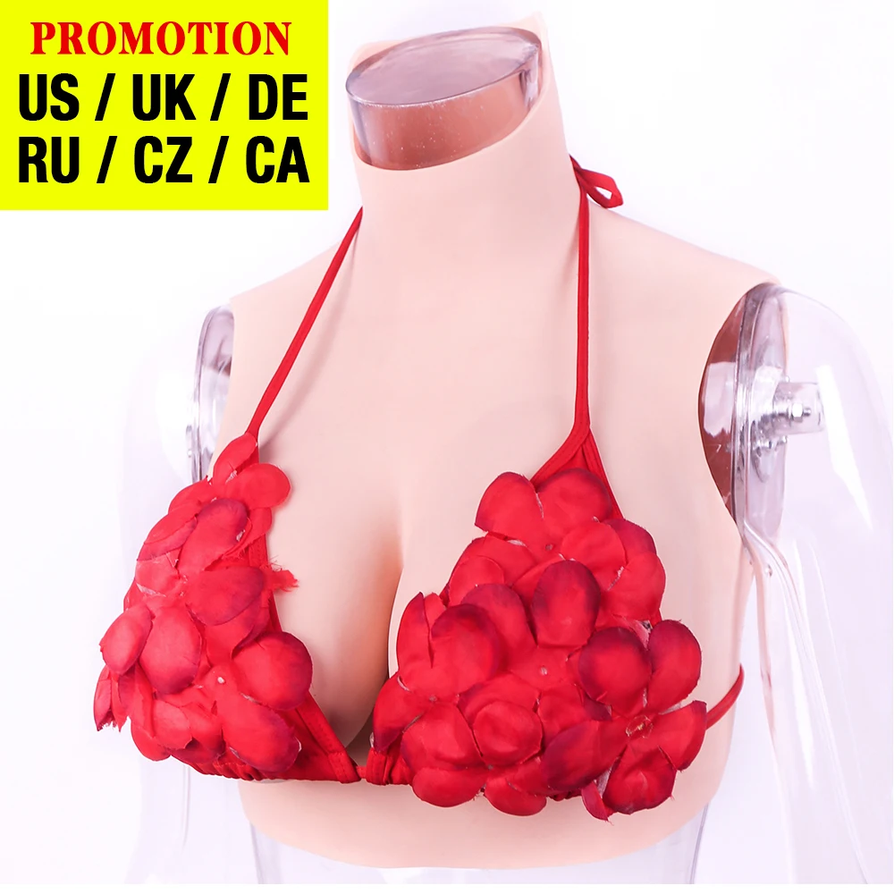 Dokier Silicone Breast Forms with Oil-Free Food Grade Silicone Big Boobs For Crossdressing Transgender Cosplay Male to Female