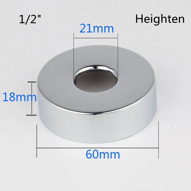 Connecteur de Tuyau d\'Eau en Acier Inoxydable, Couvercle Décoratif, Panneau de Valve Rehaussée, Accessoires de Douche et de Cuisine, 2 Pièces, 1/2