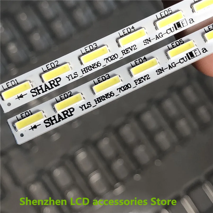 64Leds สำหรับ Sony Sharp 55 ''KD-55X8500D YLS_HRN55_7020_REV2 YLS_HRN55_7020_V1.5 E162061 XBR-55X850C KD-55X8508C ใหม่