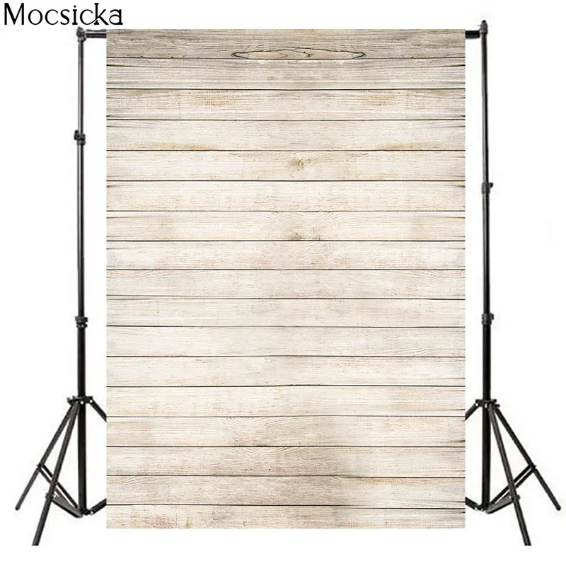 Mocsicka Striped Wood Plank Photography Background Gray Retro Decoration Christmas Party Photo Backdrop Studio Special Props