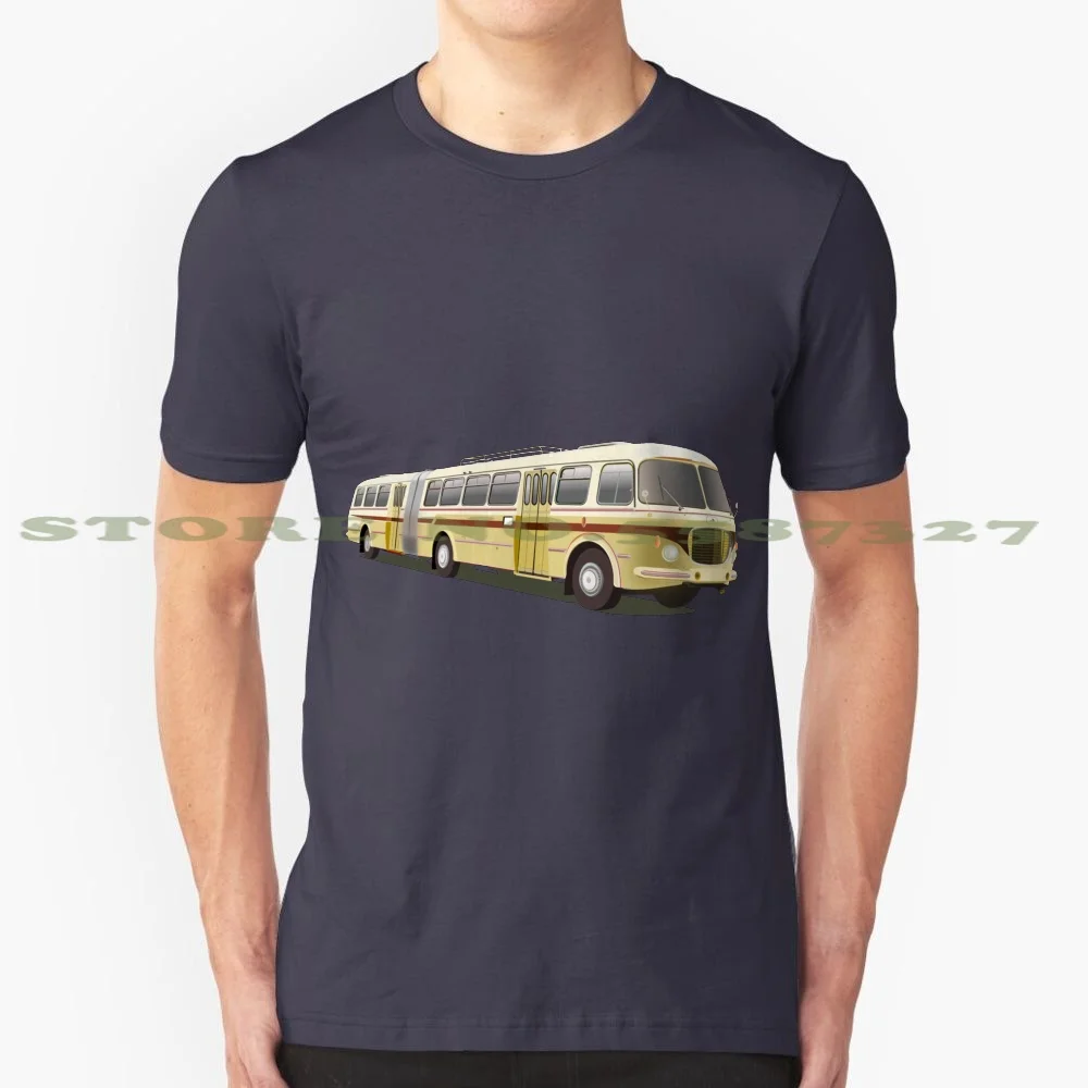 Bus ?Koda 706 Rto-K 100% Cotton T-Shirt Bus Articulated ? Koda 706 Rto Cucumber Transport Public Suburban City