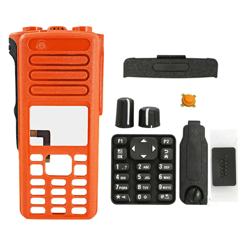 

Orange Front Replacement Housing Kit Case Cover For XPR7580 DGP8550 XIR P8668 P8660 DP4800 DP4801 XPR7550 Portable Two Way Radio