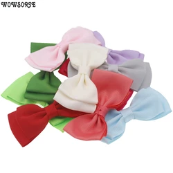 2021 baby Boutique Grosgrain Ribbon Hair Bows Double Layer Accessory No hair Clip children Girl Hair Accessories 20pcs/lot