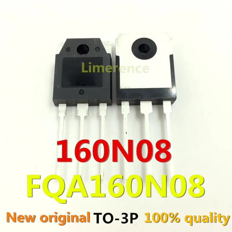 

100% nuevo 50 unids/lote original MOSFET FQA160N08 160A 80V TO-3P 160N08 Transistor