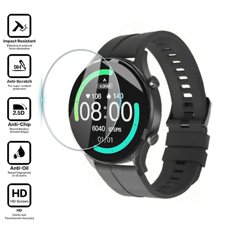 Smartwatch Tempered Glass Protective Film Guard For Xiaomi Imilab Smart Watch W12 Sport Full Screen Protector Cover Accessories