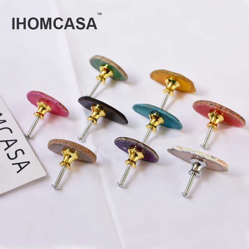 Ihomcasa-天然瑪瑙石のドアと引き出しのハンドル,レイキ家具,キッチンキャビネット,ワードローブ,北欧の豪華な芸術