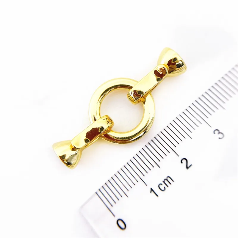 Silver/Gold Color Metal Connector Clasps Findings DIY Natural Stones Beads Jewelry Making Accessories Wholesale