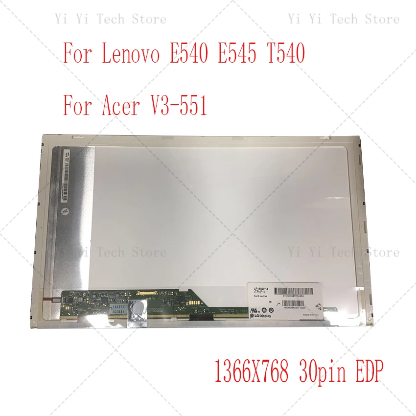 15.6 inch LCD screen Edp FOR lenovo E540 L540 acer V3-551G V3-571G B156XTN02.6 N156BGE-E11 30 PIN