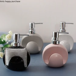 Ceramic Lotion Bottle Soap Dispenser Dual Purpose Bottle Sponge Seat Hand Sanitizer Bottle Bathroom Supplies Home Accessories