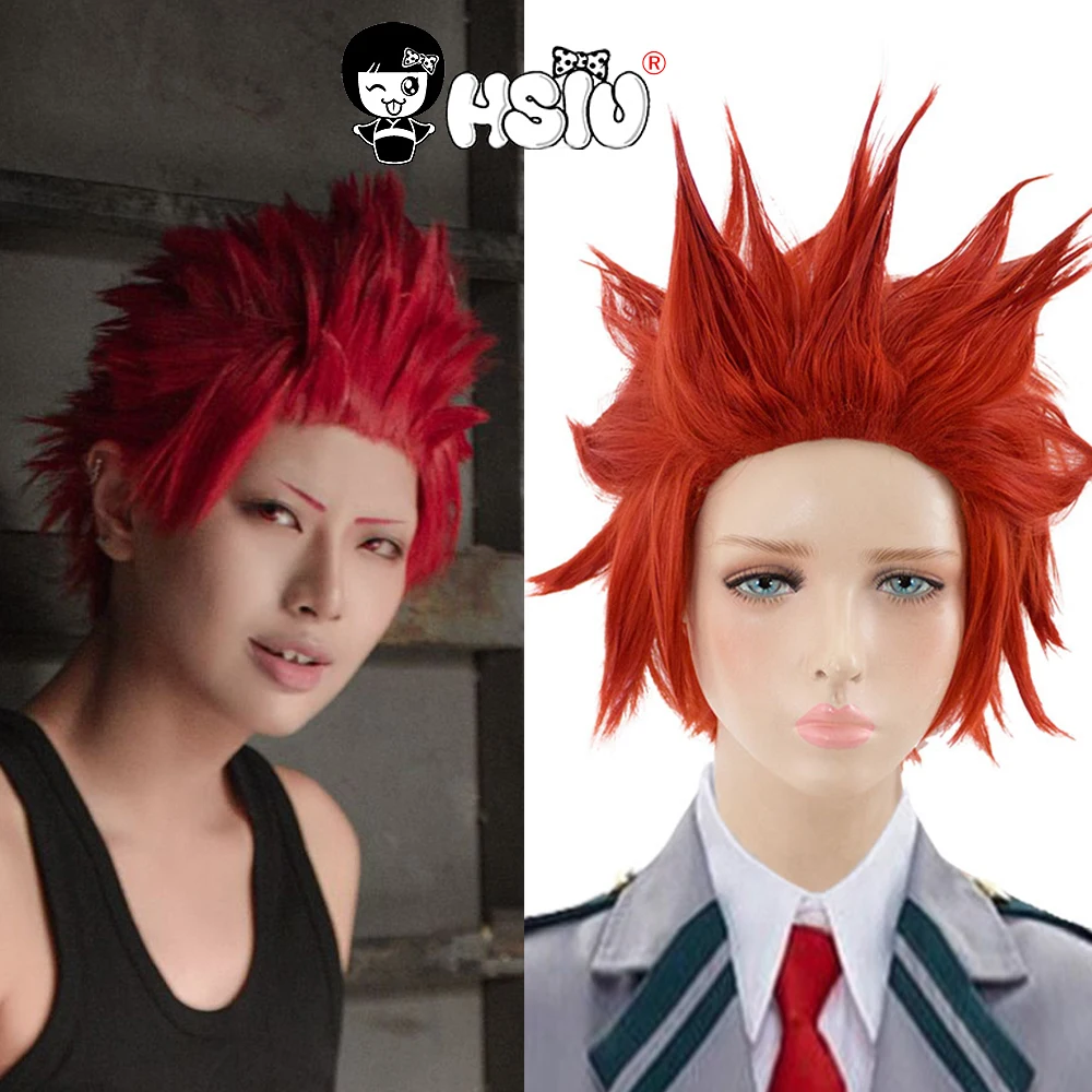 Eijiro Kirishima Cosplay Wig My Hero Academy Costume Play Wigs Halloween Costumes Hair