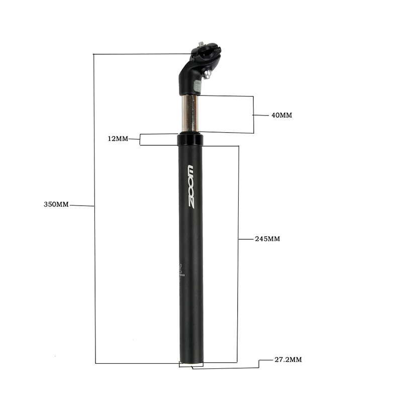 ZOOM Suspension Seatpost Shock Absorber damping Alu MTB mountain bike Bicycle Seat post 25.4 27.2 28.6 30.1 30.4 30.9 31.6 33.9