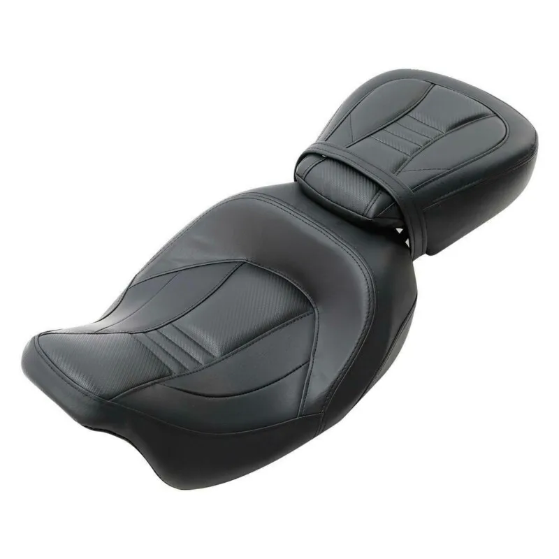 Motorcycle 2-Up Driver Passenger Seat For Harley Touring Electra Glide CVO Street Glide Road King Road Glide 09-2023