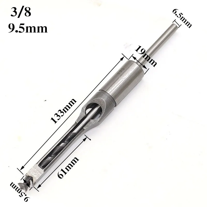 Imagem -05 - Hss Twist Drill Bits Kit Carpintaria Mortising Cinzel Auger Quadrado Buraco Serra Estendida 6.0 Mm16 mm