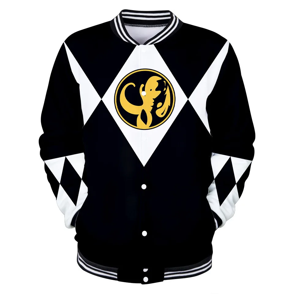 Coats Mighty Morphin 3D Digital Printing Jacket Kids/Men/Women Long Sleeve Sweatshirt Harajuku Cosplay Hoodie Clothes