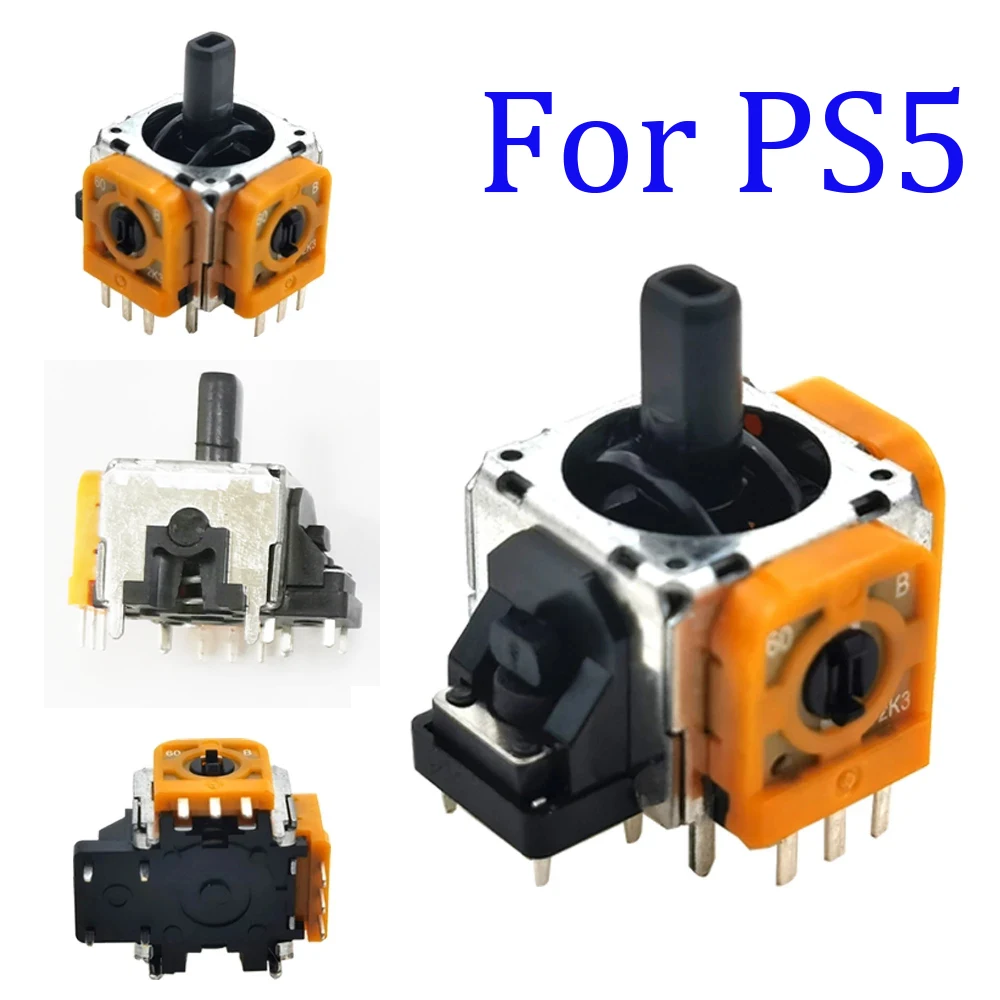 500pcs for PlayStation 5 PS5 3Pin 3D Analog stick Joystick Sensor Module Replacement Joystick Analog Grips Controller