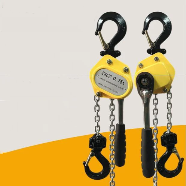 Mini Hand Chain Hoist Hook Mount 0.25/0.5 Ton Capacity 3Meter Lift  Portable Manual Lever Block Lifting