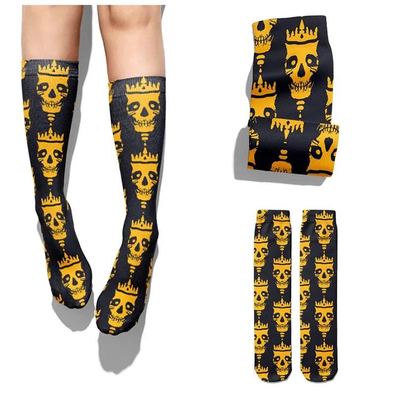 

Women Funny Skeleton Skull Cotton Socks Creative Individuality Men Socks School Party Street Dancing Socks Comfortable Socks