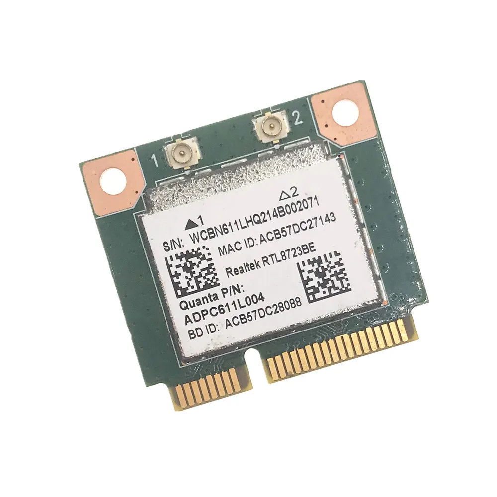 Realtek RTL8723BE 802.11b/g/n Support Bluetooth 4.0 Wireless Wifi Card For ASUS Series Dell Laptop