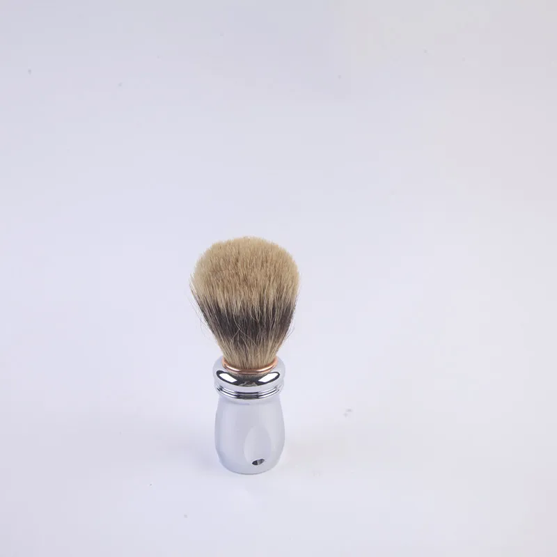 ArtSecret High Grade SV-646 Shave Brush Badger Hair B Grade Plated Metal Handle Total 120MM Barbershop Beard Mustache Shaving