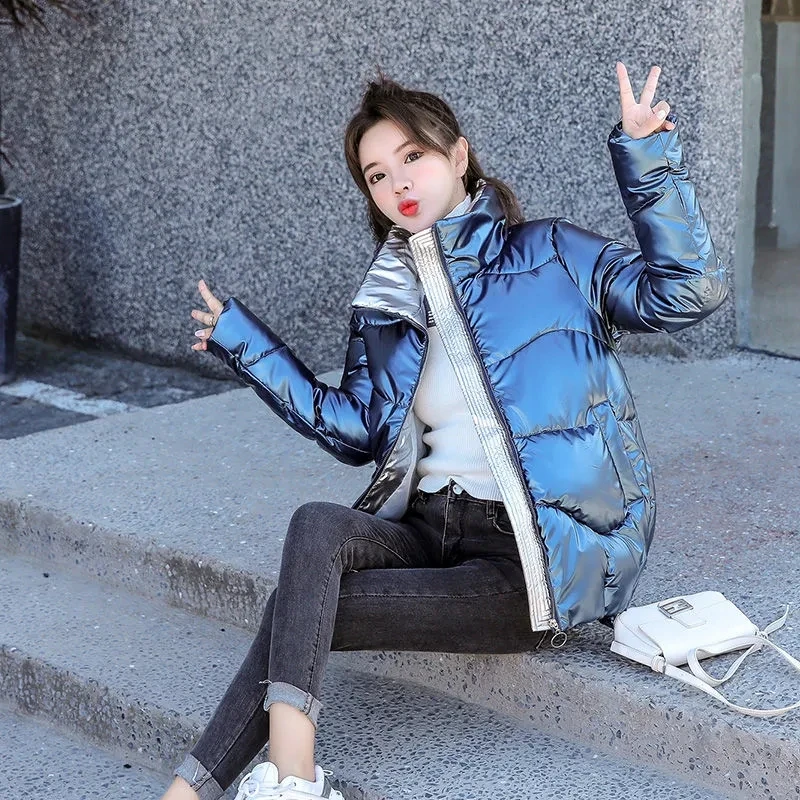 

Women's Jacket Fashion New 2022 Winter Cotton-Padded Coat Thick Warm Hooded Jacket Comfortable collar Casual Female Outerwear