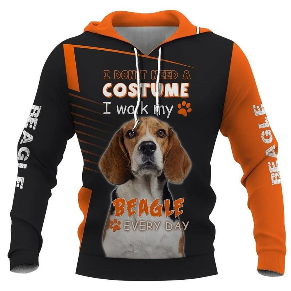 HX Newest Popular Animal Beagle 3D Print Men Women Fashion Hoodie Long Sleeve Tracksuit Harajuku Hip Hop Tops Drop Shipping