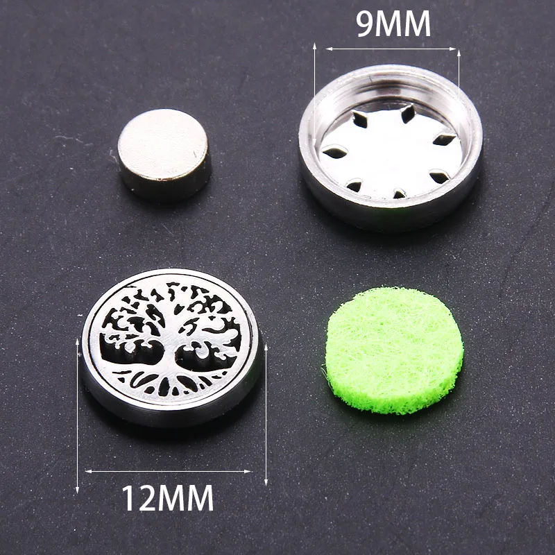 New Aromatherapy Locket Stainless Steel Magnetic Essential Oil Diffuser Clip Brooch Fresh Breath Men And Women Dating Artifact