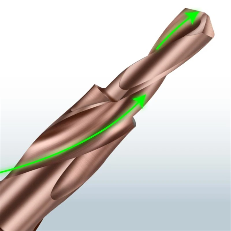 Broca escalonada de dos etapas de cobalto M35 HSS-CO, tornillo avellanado, taladro avellanador para perforación y biselado inoxidable