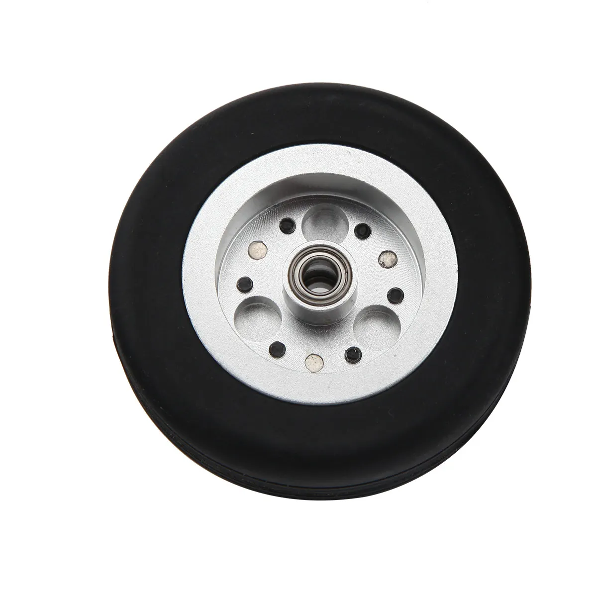 1pcs Rubber Wheel with Aluminum Hub for RC Turbojet Airplane Model Diameter 40mm 43mm 50mm 55mm 60mm