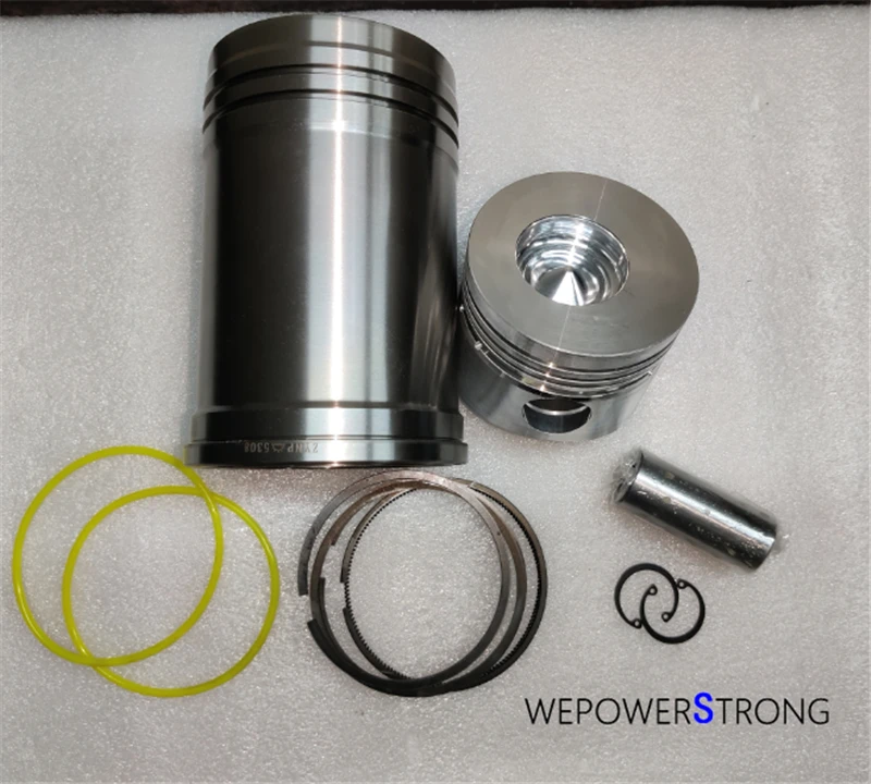 

Cylinder Liner And Piston Kit(6PC Set) For EM196 Direct Injection Type Water Cool Diesel Engine Small Generator Spare Parts