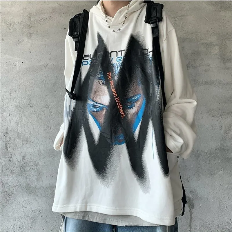 

Cool Korean Hoodie Streetwear Japanese Hip Hop Sweatshirt Men Nice Tops Casual Funny Autumn Harajuku Rock Hoodies Male