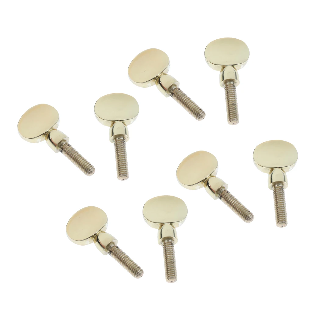 Pack of 8 Saxophone Sax Neck Receiver Tightening Screw Brass