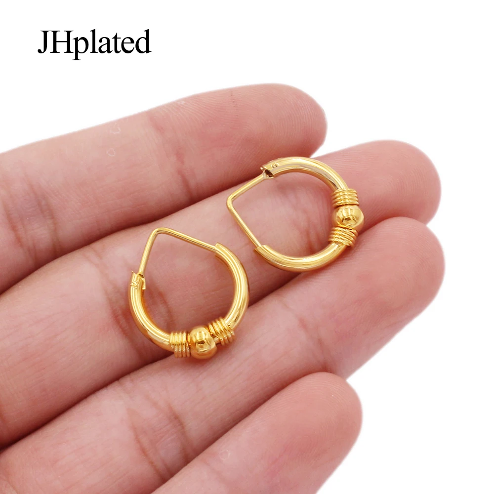 Earings Dubai earrings Gold color Small hoops ear rings jewelry earing earrings piercings for women African wedding gifts