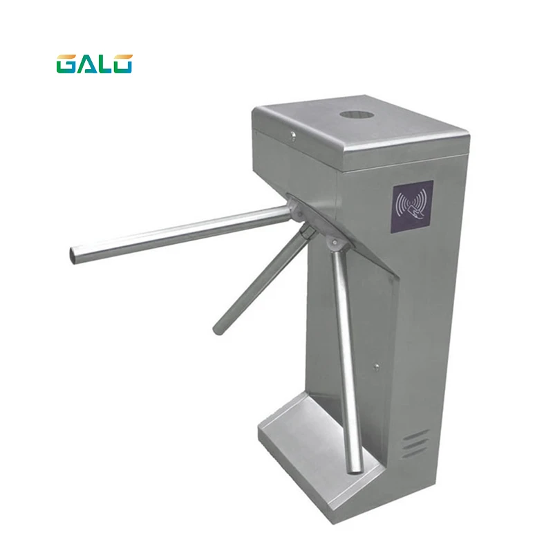 Stainless Steel Solenoid Driven Tripod Turnstile Gate Barrier For Access Control System