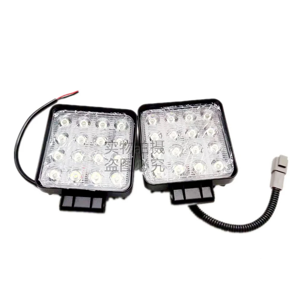 For Sany SY55 60 75 115 135 155 215 235 Boom LED headlights cab top lights work lights Boom lamp Excavator parts