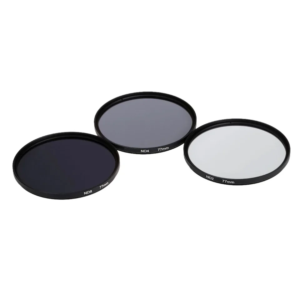 ND Filter ND2 ND4 ND8 ND16 ND32 ND64 ND1000 Filters 37/40.5/43/46/49/52/55/58/62/67/72/77/82mm for Canon Nikon Sony Penta Camera