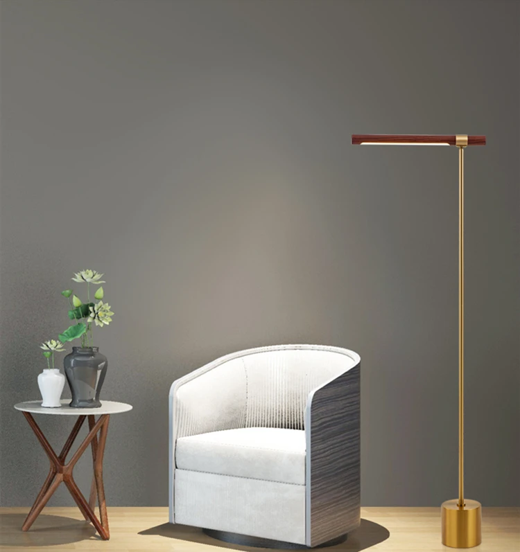 walnut wood LED floor lamp wood standing lamp LED floor light  newest style good LED quality LED warm color