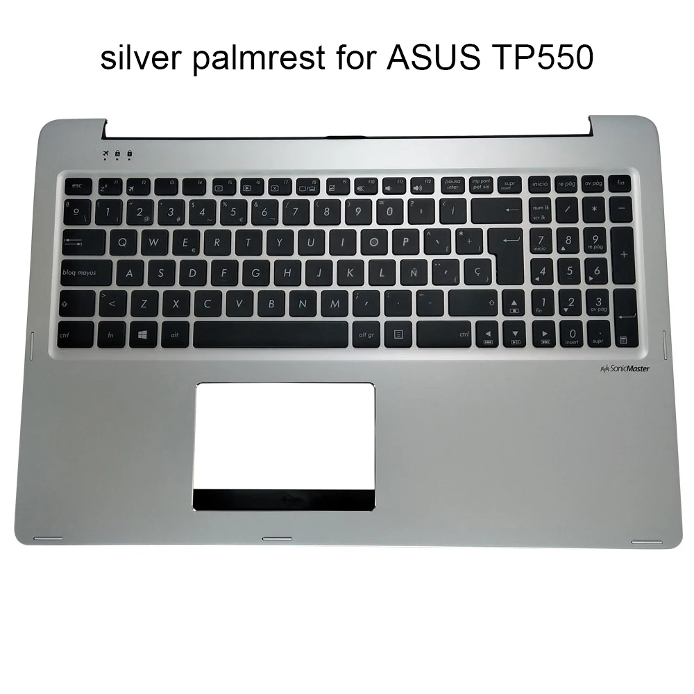 SP ES Spanish Laptop Keyboard Palmrest Top Case For Asus Transformer Book Flip TP550L TP550LA TP550LD TP550 LJ 13NB0592AM02011