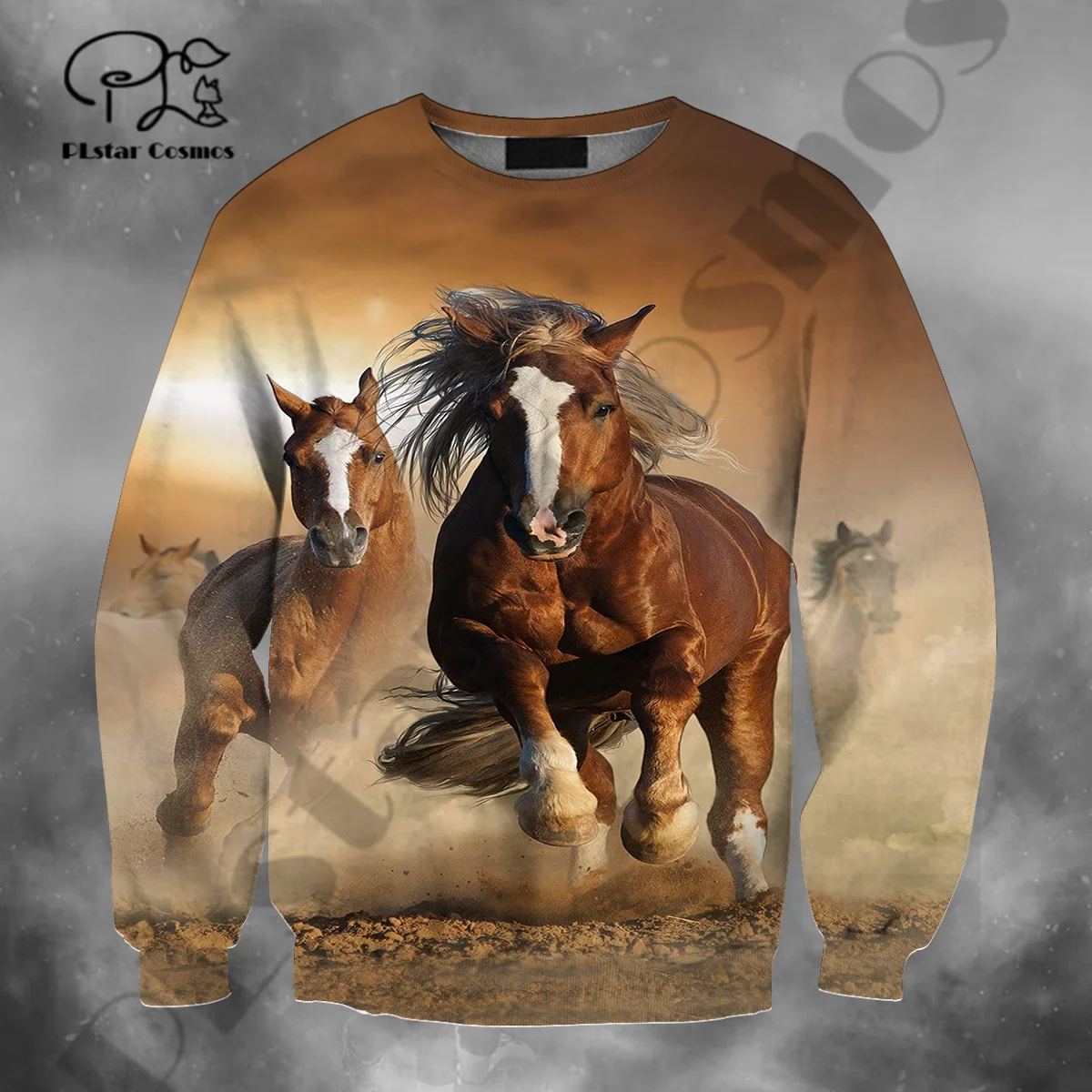 PLstar Cosmos 3Dprinted Newest Horse Animal Lover Art Funny Harajuku Casual Streetwear Unique Unisex Hoodies/Sweatshirt/Zip Q-10