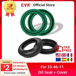 CVK 33 46 11 Parts Front Fork Shock Absorber Damper Oil Seal and Cover for Kawasaki KX80 KZ305 CSR KZ400 KZ440 Zephyr 400