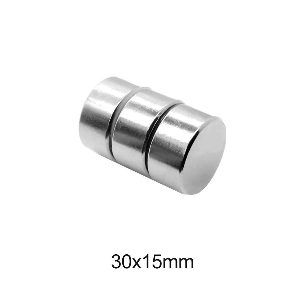 1/2/PCS 40x15 mm Bulk Round Rare Earth Magnet N35 Big Permanent Magnet 40x15mm Thick Neodymium Magnets Strong 40*15 mm