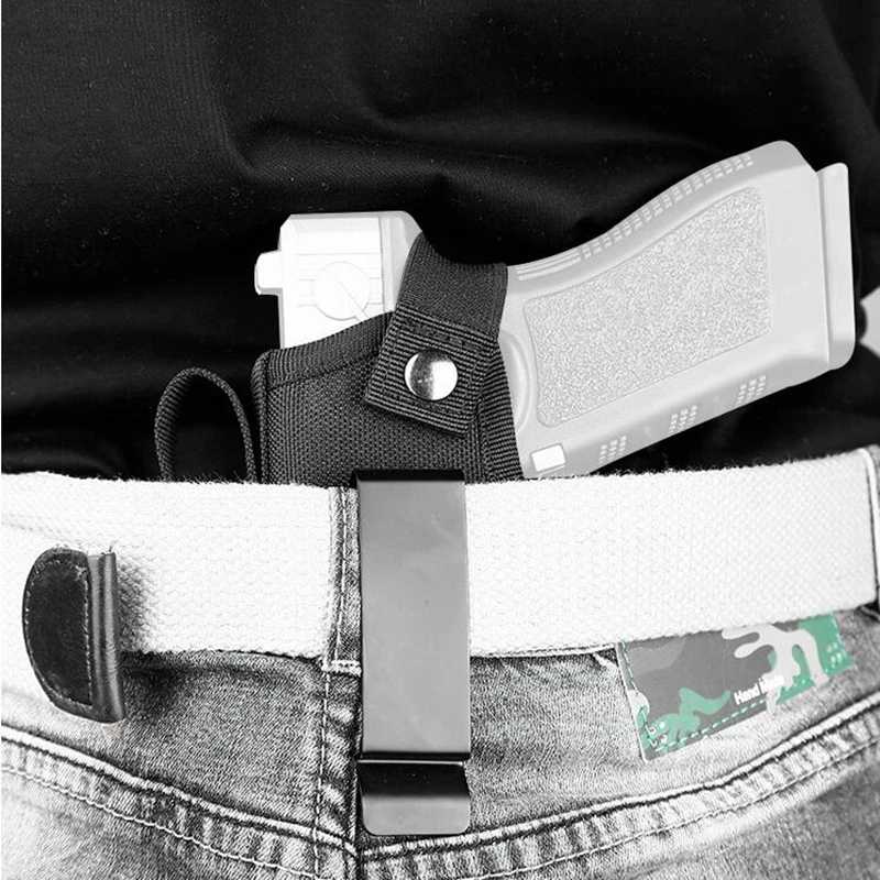 Tactical Universal Gun Holster for Glock 17 19 Beretta M9 1911 P226 Left Right Hand Waist Concealed Carry Pistol 9mm Mag Pouch