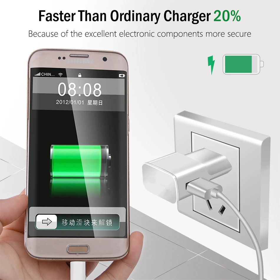 Micro USB Data Cable For J4 J6 A6 Plus A7 J7 J3 J8 A2 Pro 2018 S6 S7 Edge Note 5 A3 A5 J5 2016 2A Travel Charger