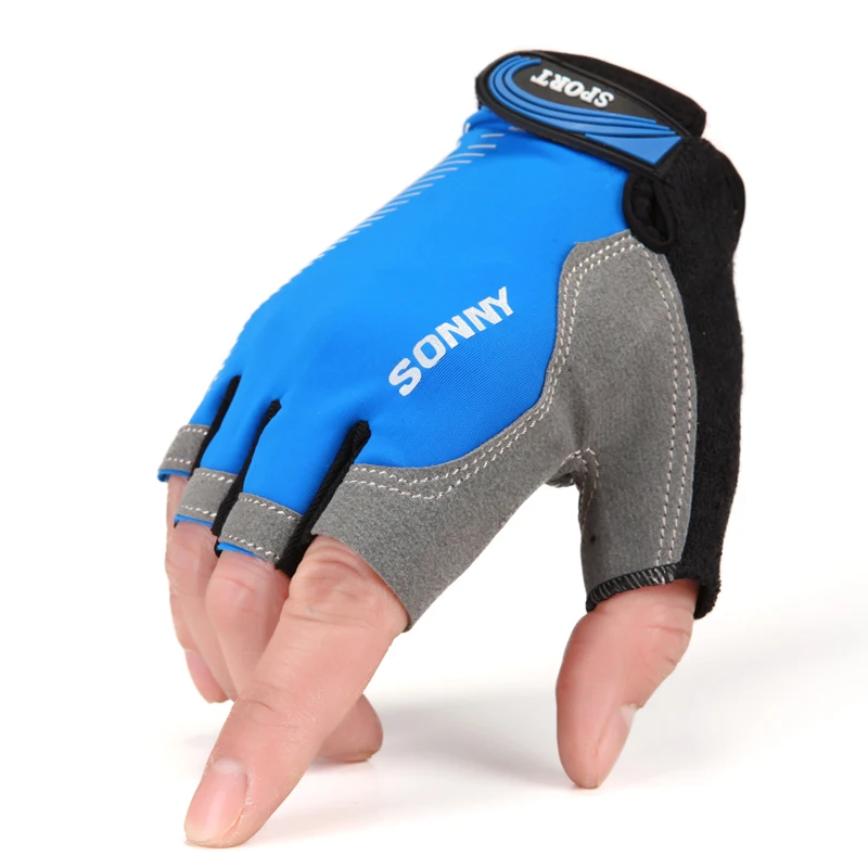 Fitness Gloves Half Finger Men and Women Summer Thin Equipment Training Bicycle Horizontal Bar Cause Upward Anti-Cocoon Non-Slip