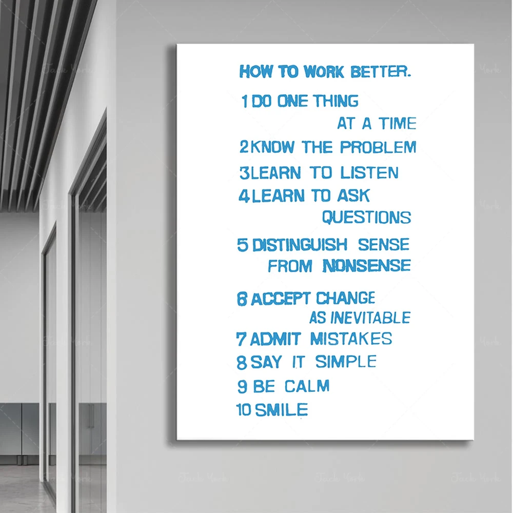 

Guggenheim How to Work Better Poster | Peter Fischli + David Weiss | Guggenheim Museum Print| Museo Jumex Exhibition Poster