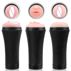 Erotic Artificial Vagina Fake Realistic Adult Products Anus Vagina Anal Mouth Sex Toys for Men Male Masturbation Cup