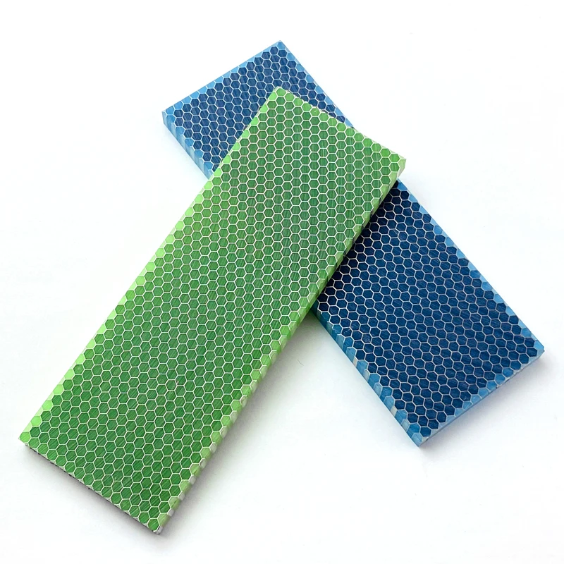 1piece C-Tek Honeycomb Pattern Resin Material for DIY Knife Handle Making Material Luminous Resin Material 120x40x8mm