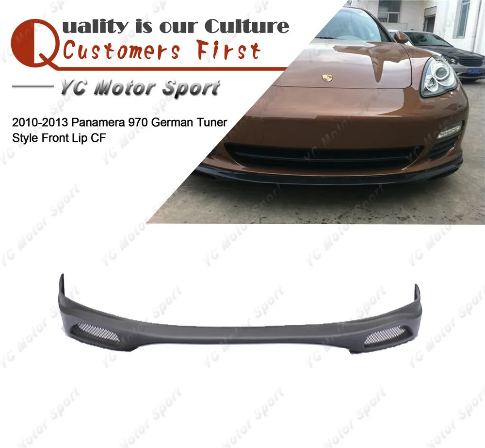 Car Accessories Carbon Fiber GMT Style Front Lip Fit For 2010-2013 Panamera 970 Front Bumper Lower Splitter Lip