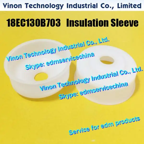 

(2pcs) 18EC130B703 edm Insulation Sleeve. EDM Spare Parts Water Nozzle Cover 18EC.130B.703 for Makino DUO43, DUO64 NOZZLE